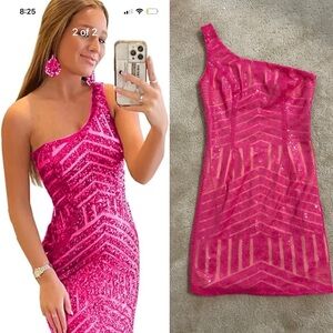 Pink Hoco Dress size 6